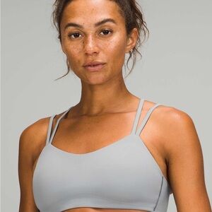 lululemon like a cloud bra - rhino grey - size 6